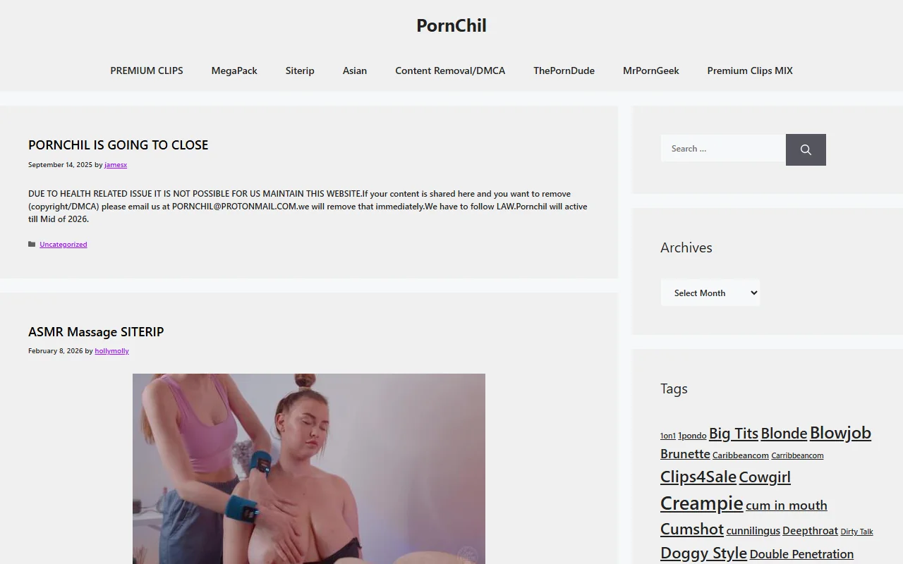 Screenshot of Pornchil
